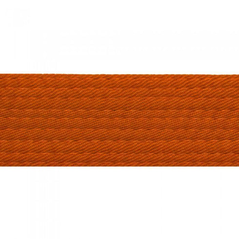 BOLD LOOK MERROWED END - SOLID COLOR BELTS-ORANGE-1
